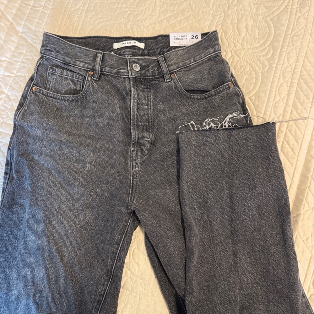 Gray Denim Jeans